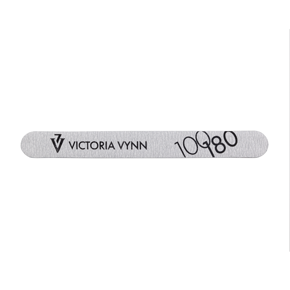 White straight nail file 100/180, 10pcs SAVER PACK Victoria Vynn Northern Ireland UK