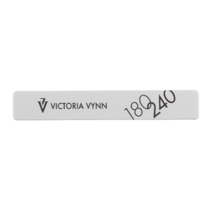 Nail buffer, polisher 180/240 rectangular, white Victoria Vynn Northern Ireland UK