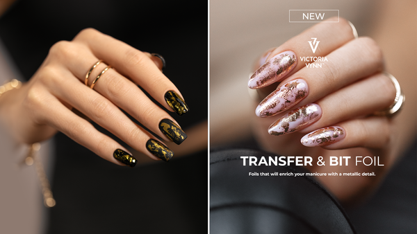 Transfer Foil, silver Victoria Vynn nail design