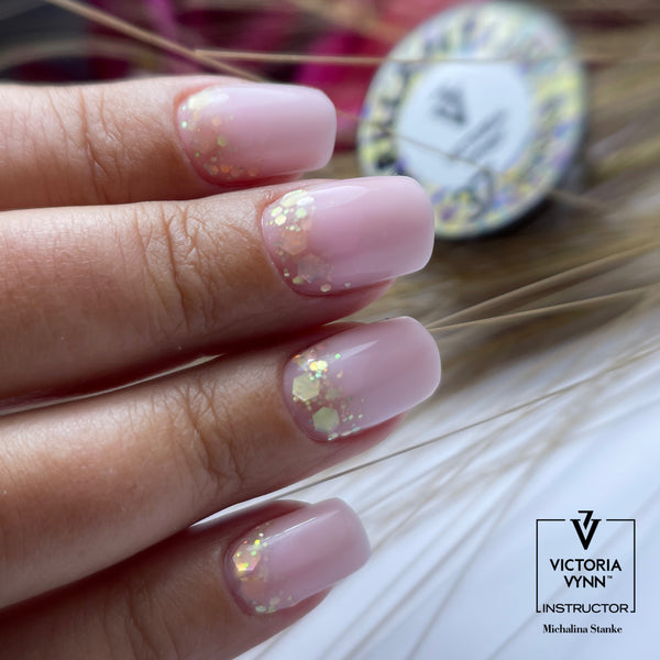 Victoria Vynn Brilliant Gel 37 Heliodor 5g gold glitter princess nails