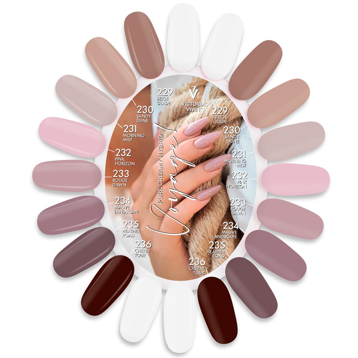 Victoria Vynn COLOR CHART Pure Creamy Hybrid 229 - 236