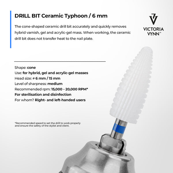 DRILL BIT Ceramic Typhoon / 6mm Victoria Vynn