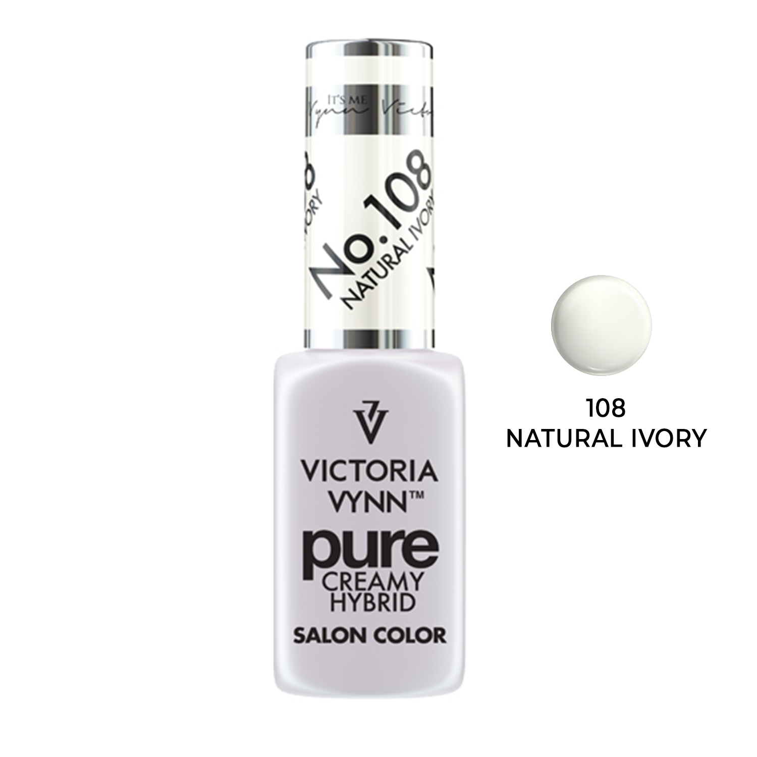 Gel Polish Pure Creamy Hybrid No.108 Natural Ivory Victoria Vynn