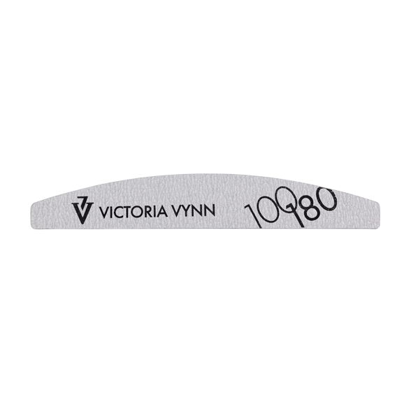 White crescent nail file 100/180, 10pcs SAVER PACK Victoria Vynn Northern Ireland UK