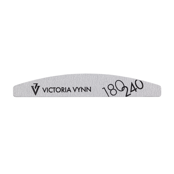 White crescent nail file 180/240, 10pcs SAVER PACK Victoria Vynn Northern IReland UK