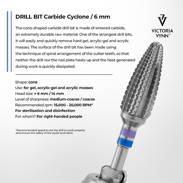 DRILL BIT Carbide Cyclone / 6mm Victoria Vynn