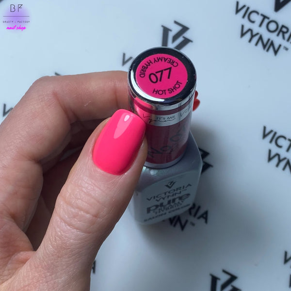 Pure Creamy Hybrid Hot Shot 077 8ml pink gel polish uk Victoria Vynn