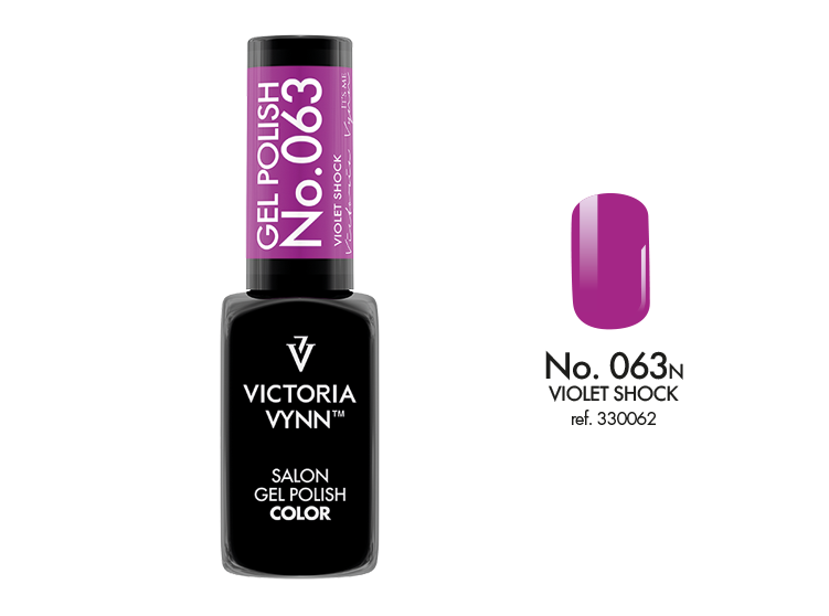 Gel Polish Color Violet Shock 063 8ml purple violet summer Victoria Vynn UK northern Ireland