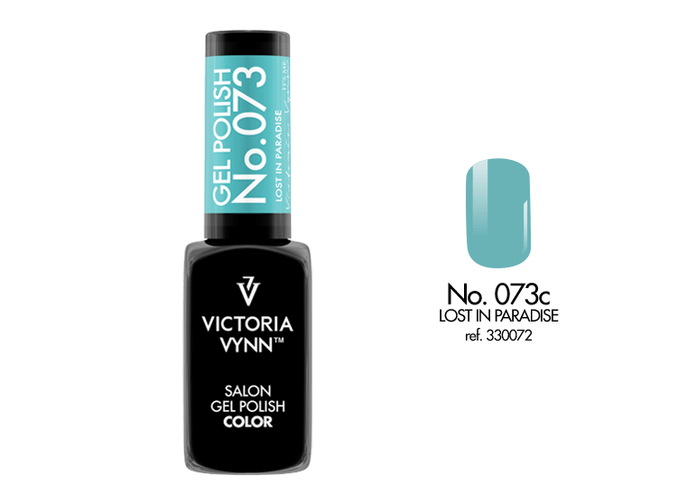 Gel Polish Color Lost In Paradise 073 8ml blue baby blue gel polish Victoria Vynn