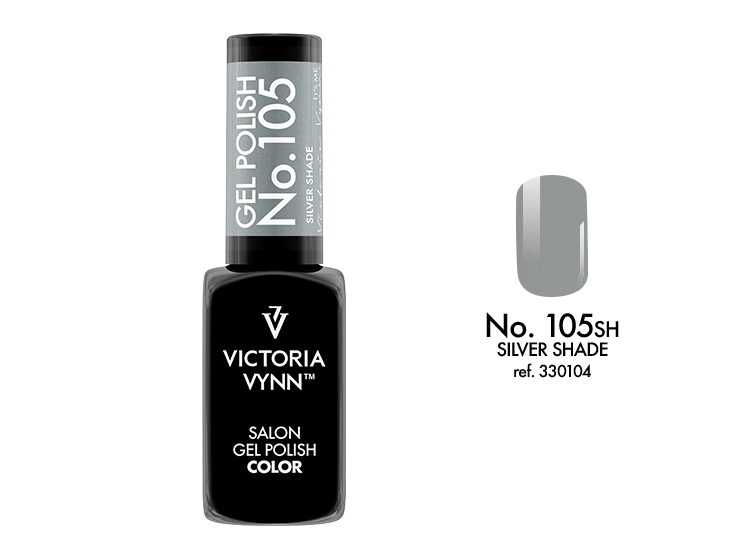 Gel Polish Color Silver Shade 105 8ml