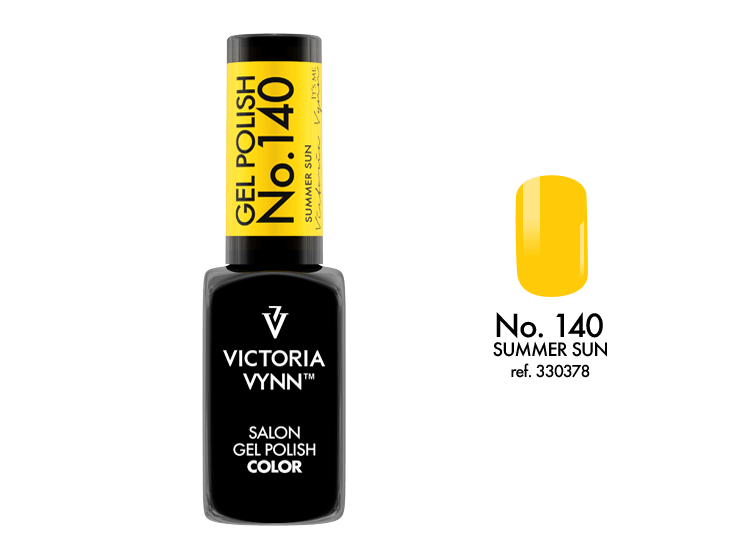 Gel Polish No. 140 Summer Sun Victoria Vynn shop UK Northern Ireland yellow 