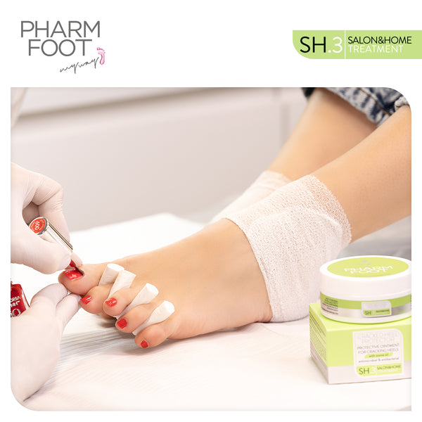 CRACKED HEEL PROTECTOR - PROTECTIVE OINTMENT FOR CRACKING HEELS WITH OZONE OIL 200ml Pharm Foot