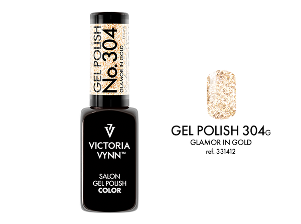 gel polish Victoria Vynn No. 304 Glamor In Gold Magic Charm