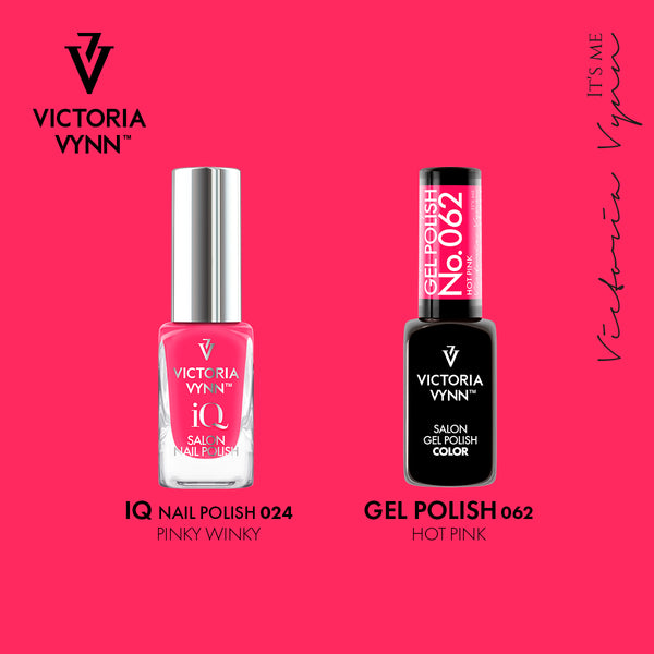 COLOR TO COLOR pink Victoria Vynn iQ nail polish and gel polish set