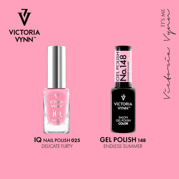 COLOR TO COLOR pink Victoria Vynn iQ nail polish and gel polish set