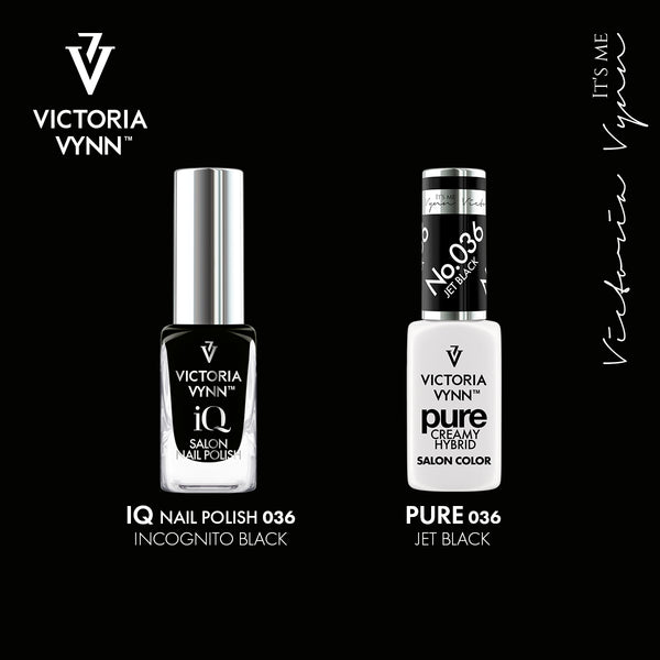 COLOR TO COLOR black  Victoria Vynn iQ nail polish and gel polish set