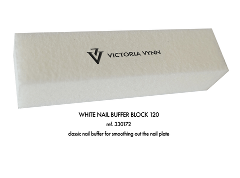 Victoria Vynn White nail buffer block 120