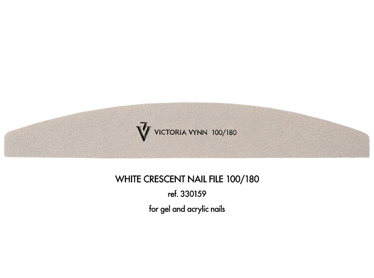 Victoria Vynn White crescent nail file 100/180