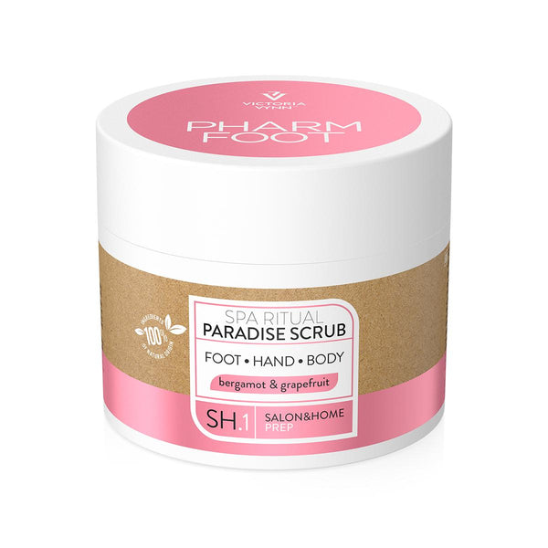 PHARM FOOT SPA RITUAL PARADISE TOUCH SET  SCRUB AND BUTTER FOR FOOT, HAND AND BODY bergamot & grapefruit