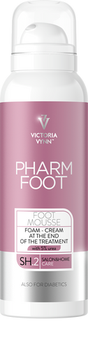 FOOT MOUSSE - FOAM – CREAM  AT THE END OF THE TREATMENT  5% UREA 125ml PHARM FOOT VICTORIA VYNN